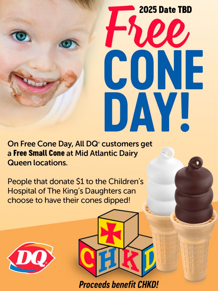 large Free Cone Day promo graphic 