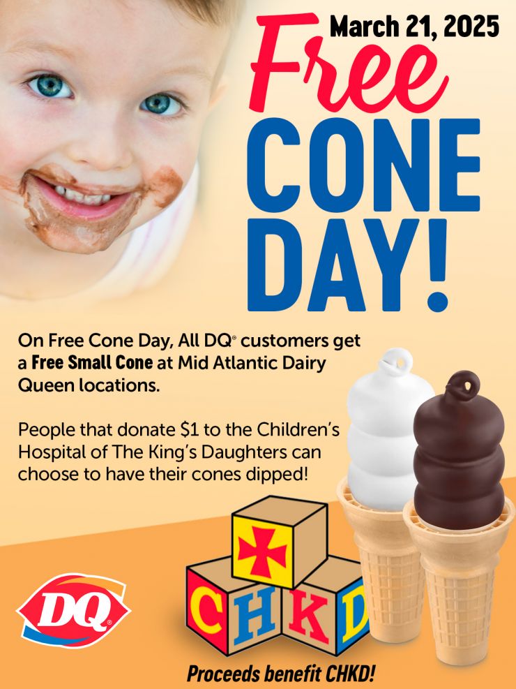 large Free Cone Day promo graphic 